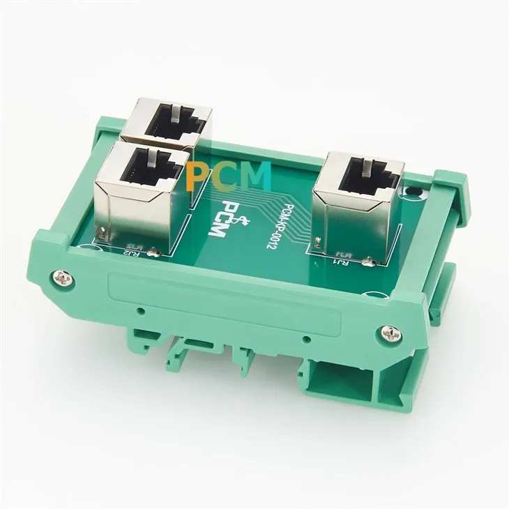 DIN Rail Mount RJ45 Breakout Board 3 Port best
