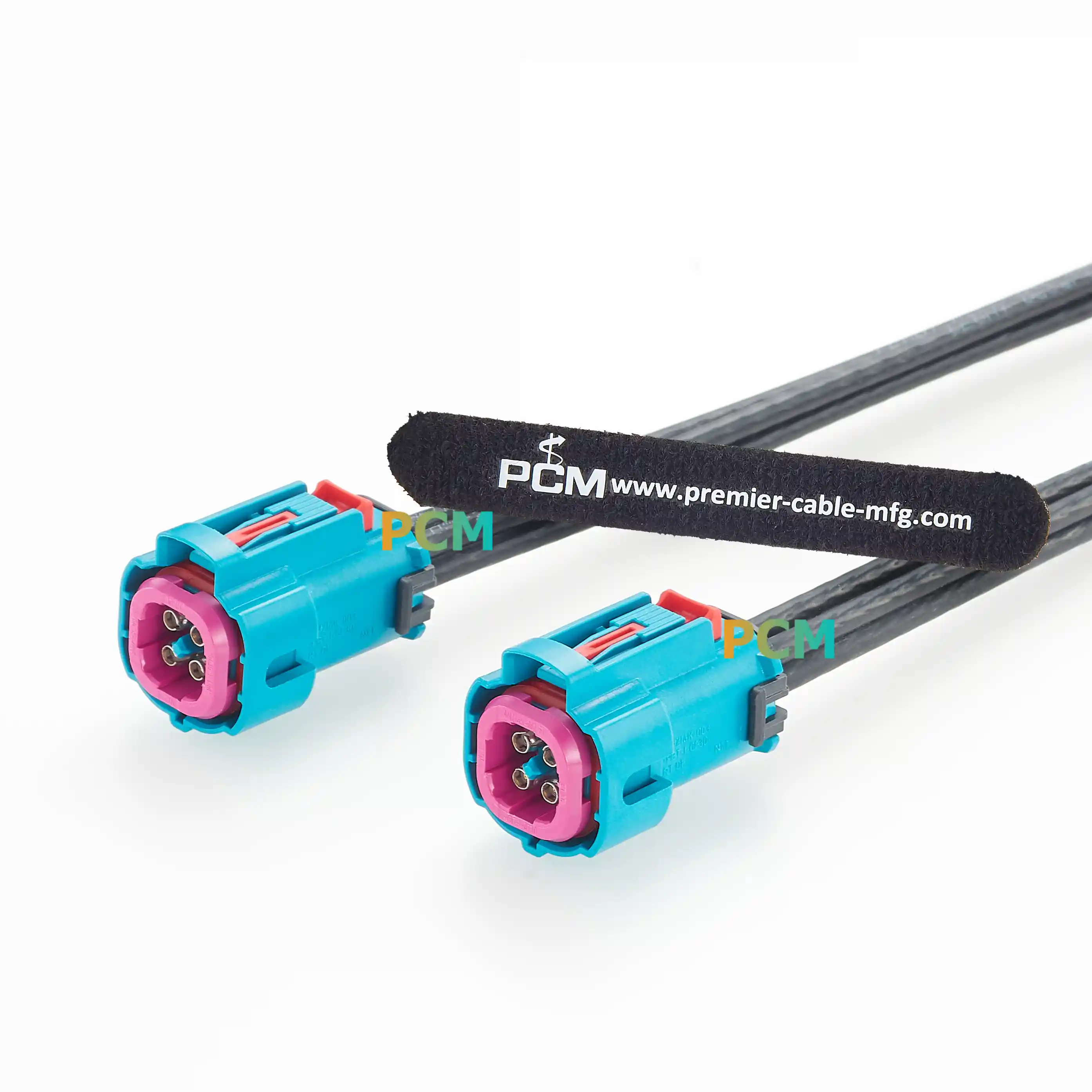 Rosenberger AMK14K-1M4Z5-Z 4 Port HFM Mini FAKRA Z Code Waterproof Cable Assembly suppliers