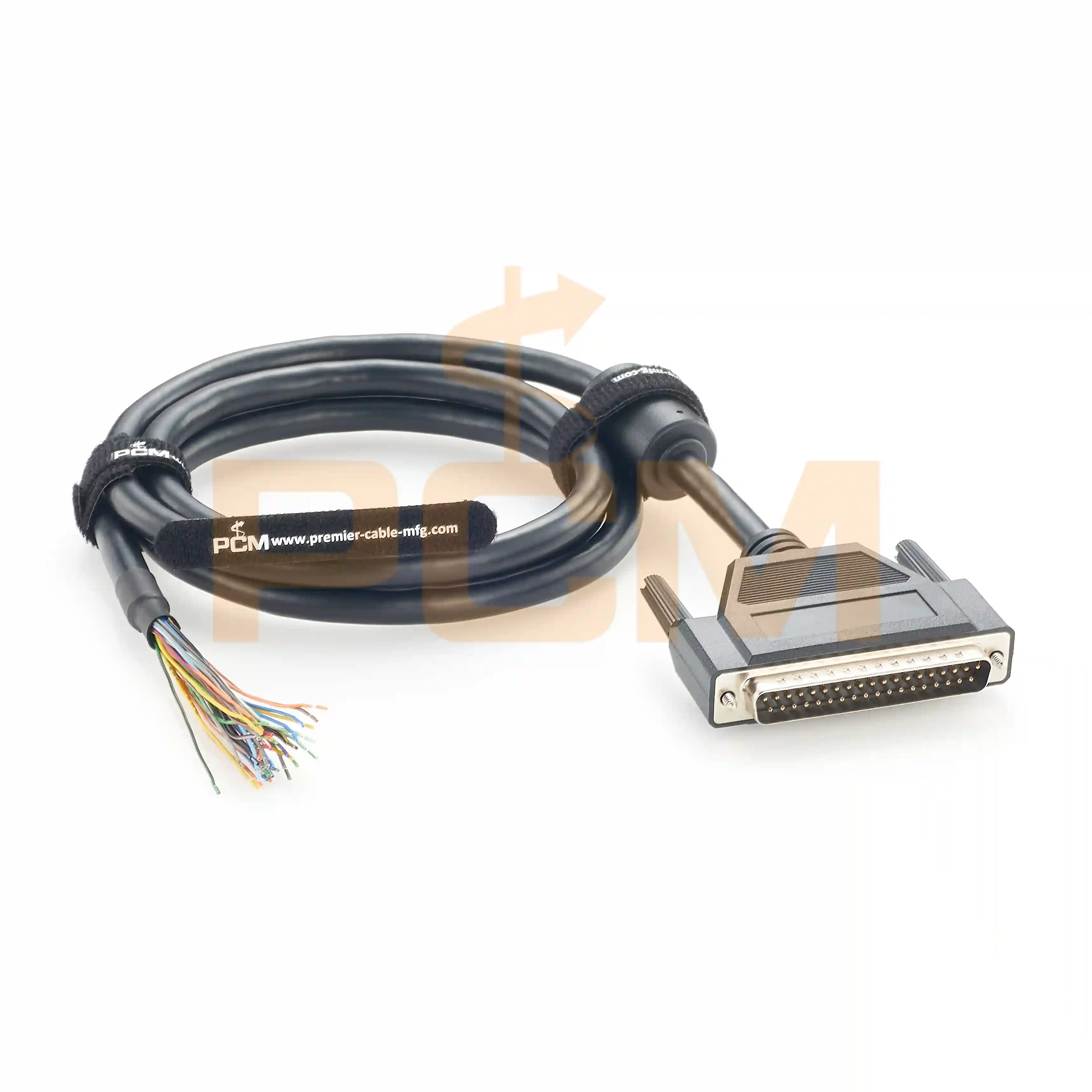 DB37 Male To Open Wire 37-Pin Shielded Breakout Cable factory
