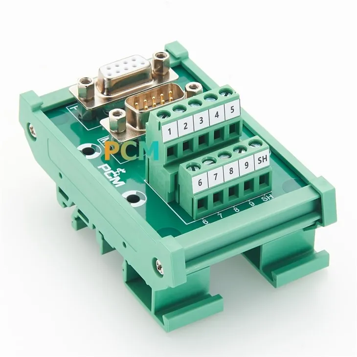DIN Rail DB9 Male To Female Breakout Board best