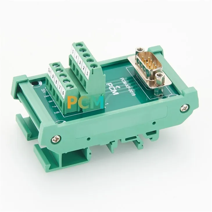 DIN Rail DB9 Male To Terminal Block Adapter factory
