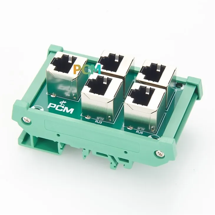 RJ45 8P8C 5 Way DIN Rail Mount Interface Module best