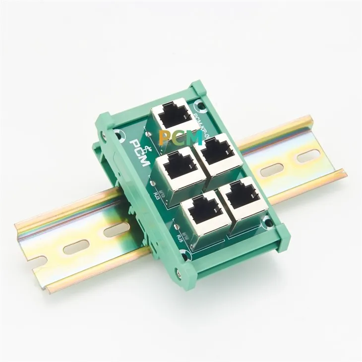 RJ45 8P8C 5 Way DIN Rail Mount Interface Module suppliers