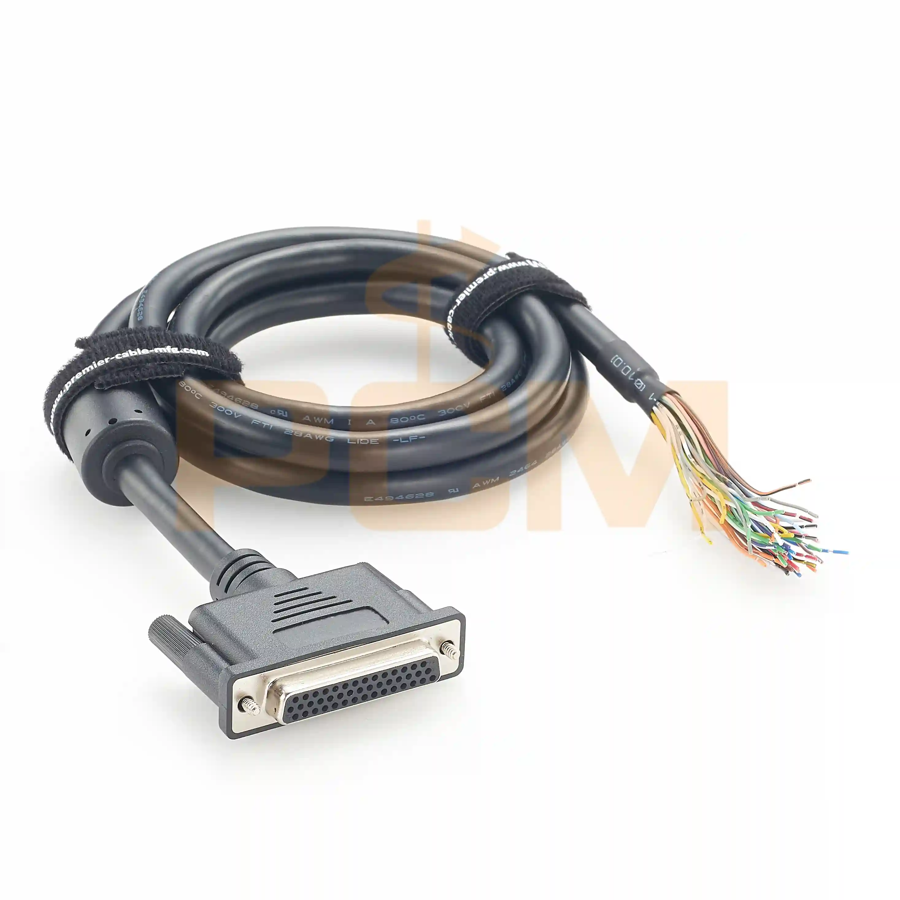 HD44 Female To Open Wire 44-Pin Shielded Equipment Interface Cable factory