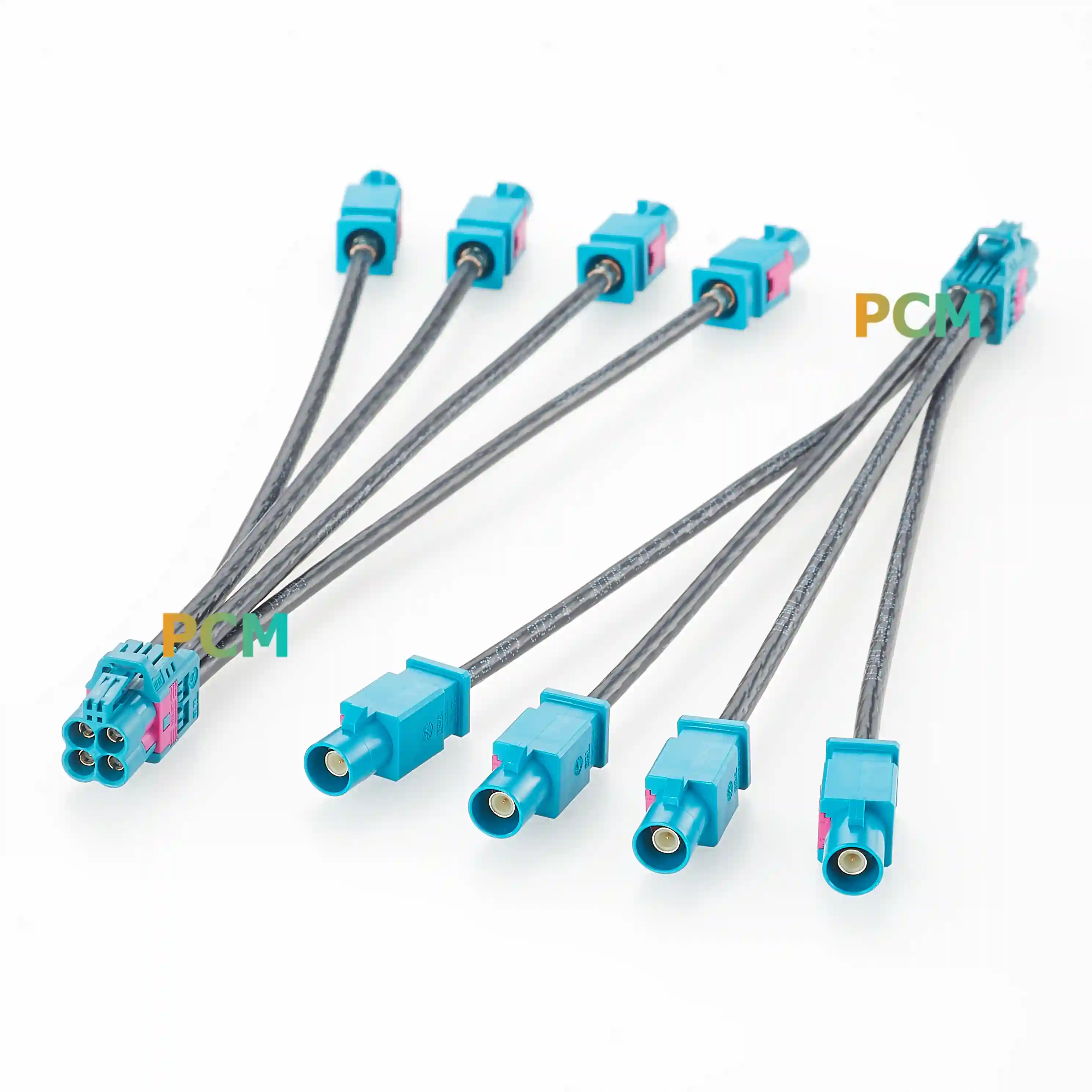 4-Port HFM Mini FAKRA Jack To 4 FAKRA Plug Adapter Cable high quality
