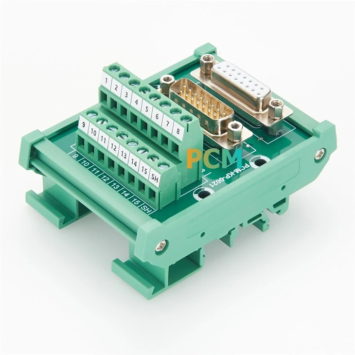 DB15 Male to Female D-Sub DIN Rail factory