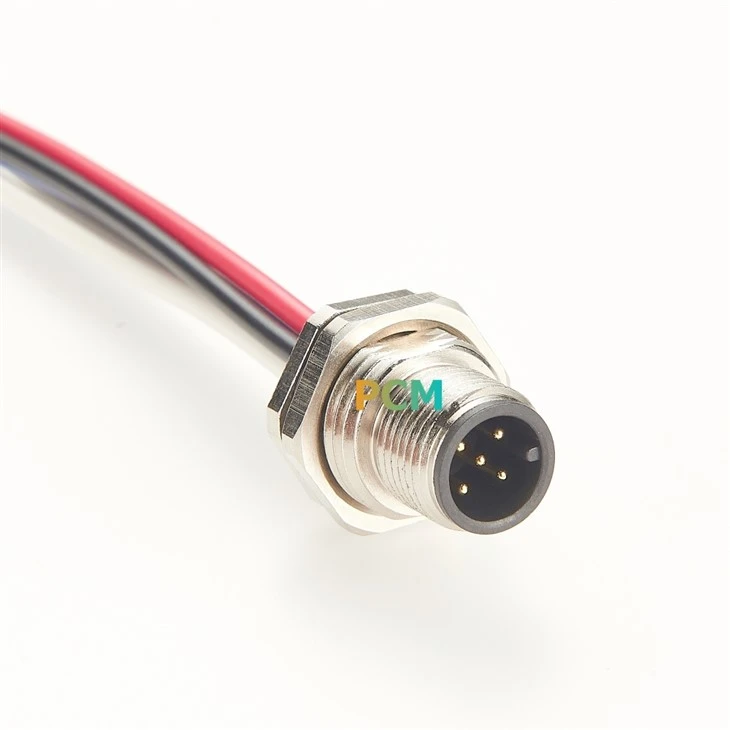 M12 5Pin Male Panel Mount Cable suppliers