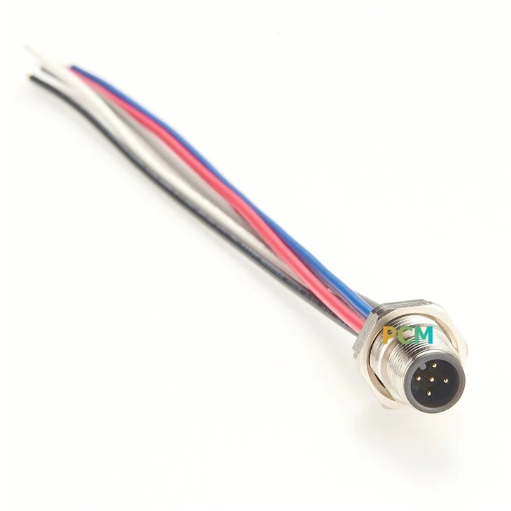 M12 5Pin Male Panel Mount Cable best