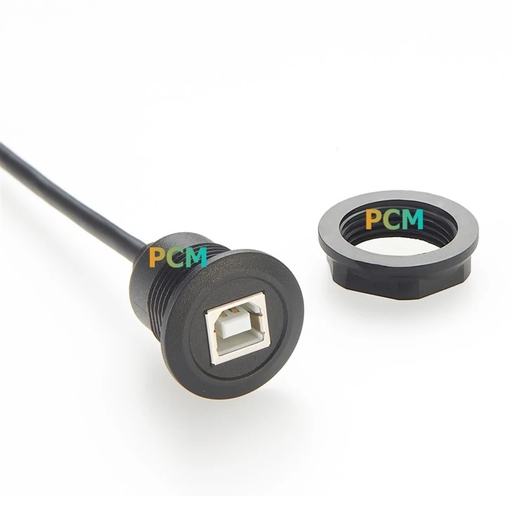 Round Panel Mount USB 2.0 Type-B Cable best