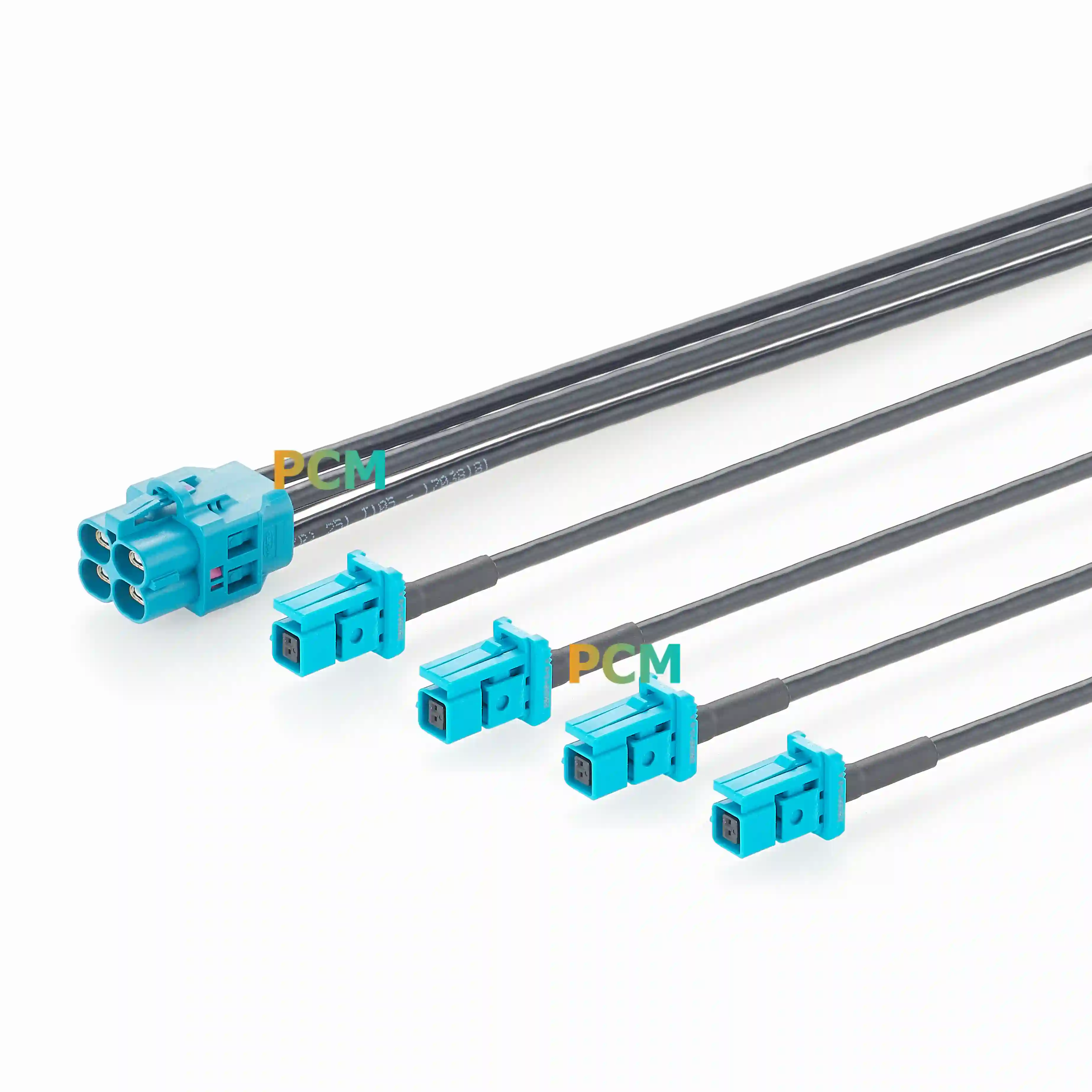 4-Port H-MTD To 4 MATEnet 10G Automotive Ethernet Breakout Cable