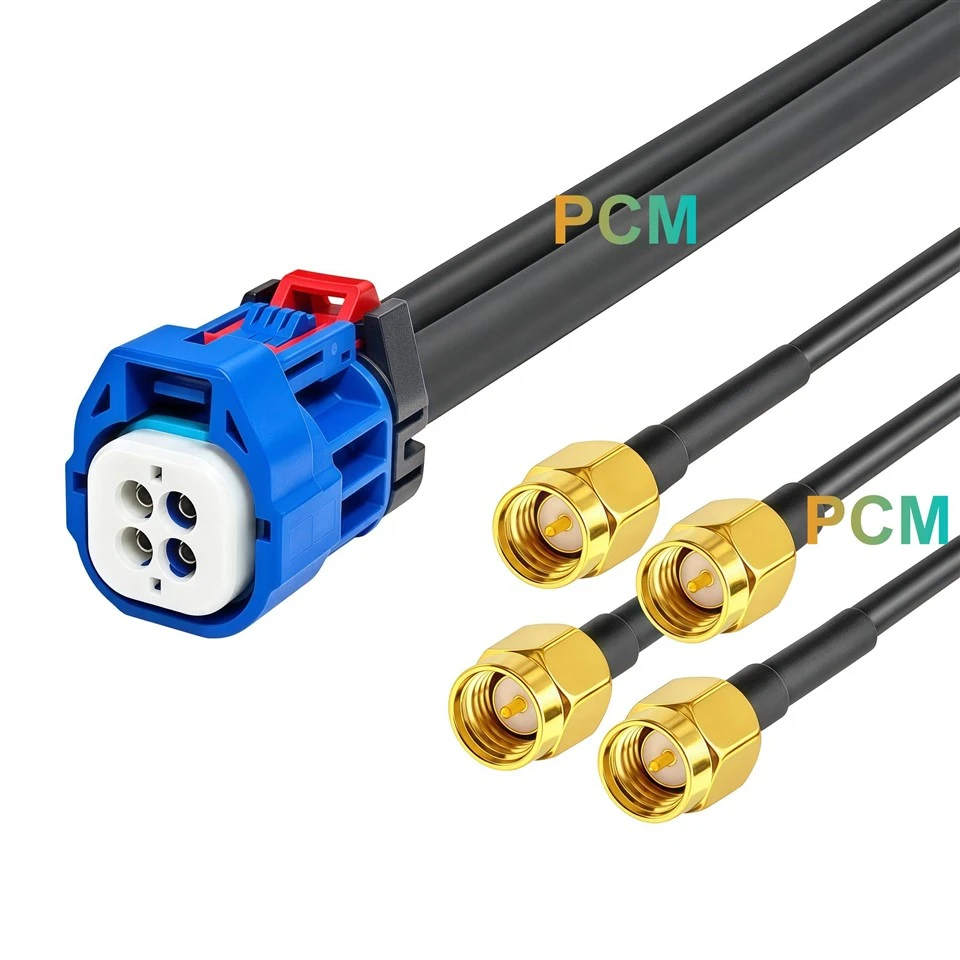 4-Way Mini FAKRA To SMA Cable