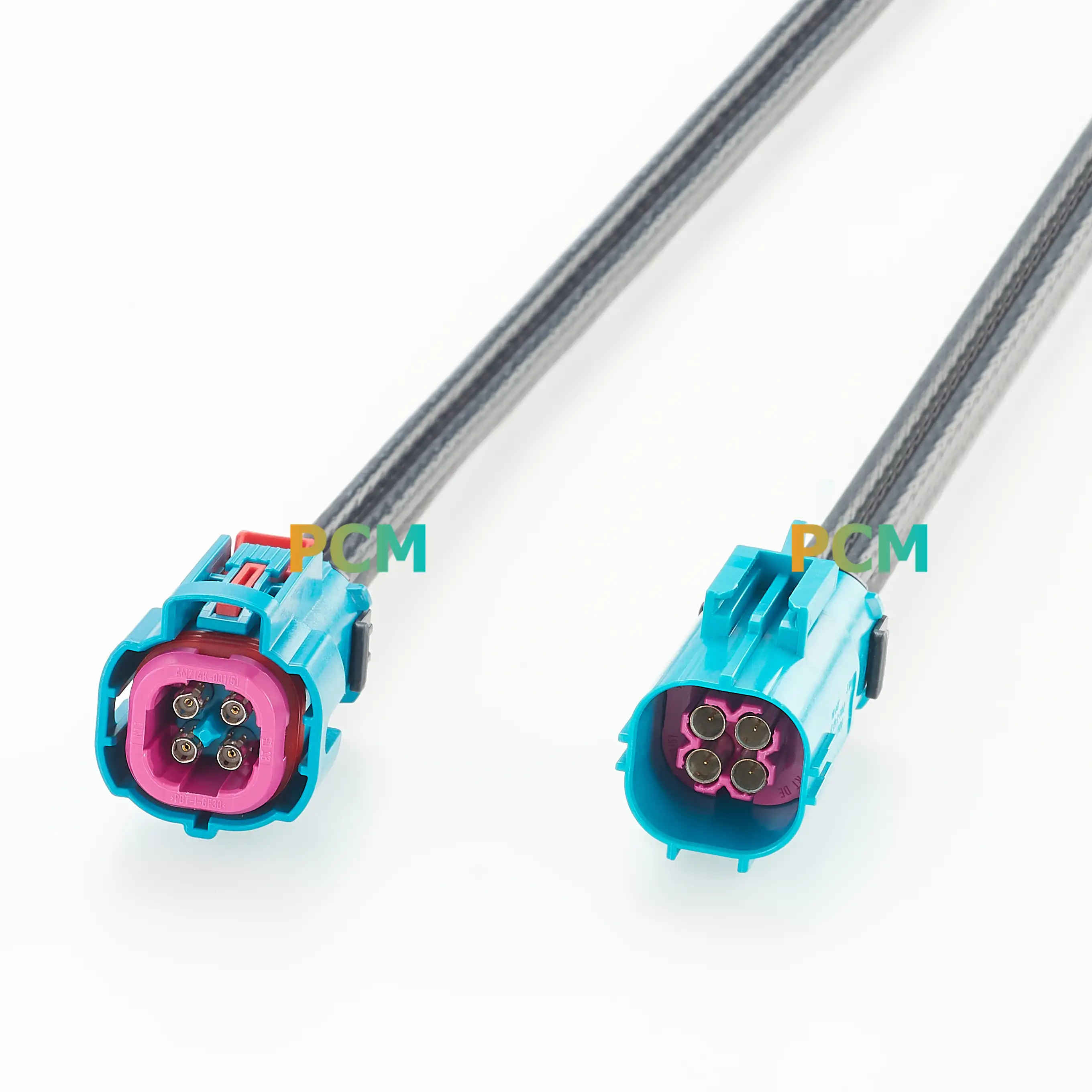 AMK14K-1M4Z5-Z To AMS14D-1M4Z5-Z 4-Port HFM Plug-to-Jack Extension Cable