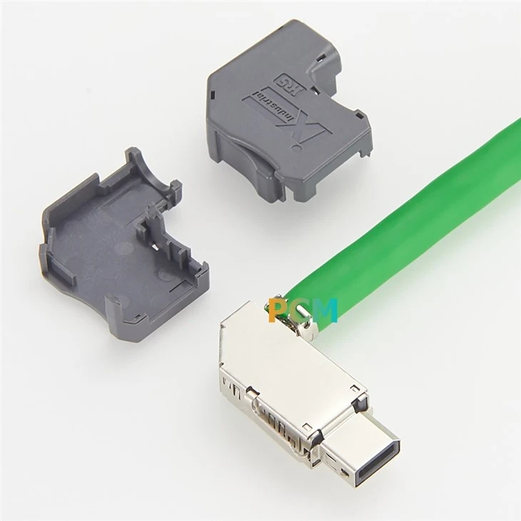 Hirose IX40G-A-10S-CVL1 IX Industrial Right Angle Plug