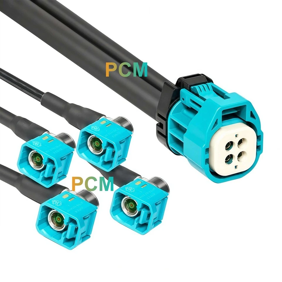ECT Mini FAKRA To 4 TE Right Angle Cable suppliers