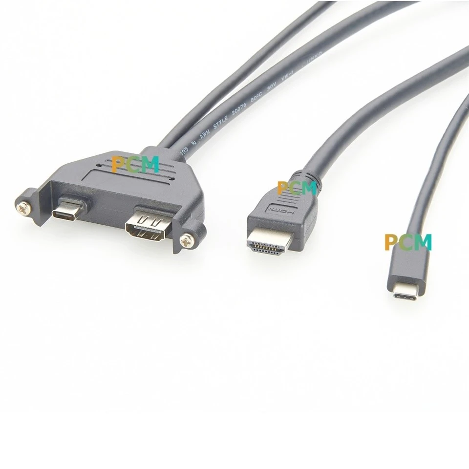 HDMI & USB-C Panel Mount Extension Cable best