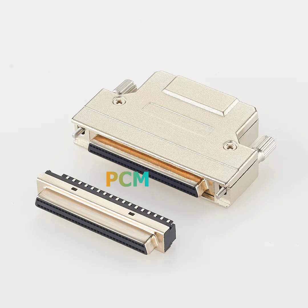 HPDB 68 Pin Female SCSI Connector With Backshell