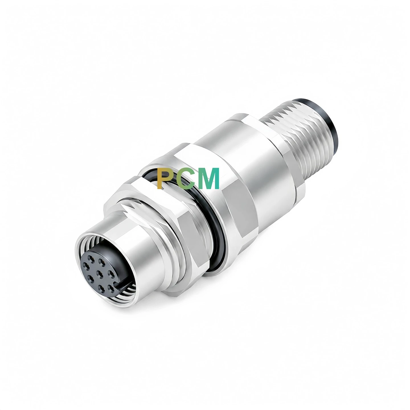 IP67 M12 8-Pin Feed-Through Connector