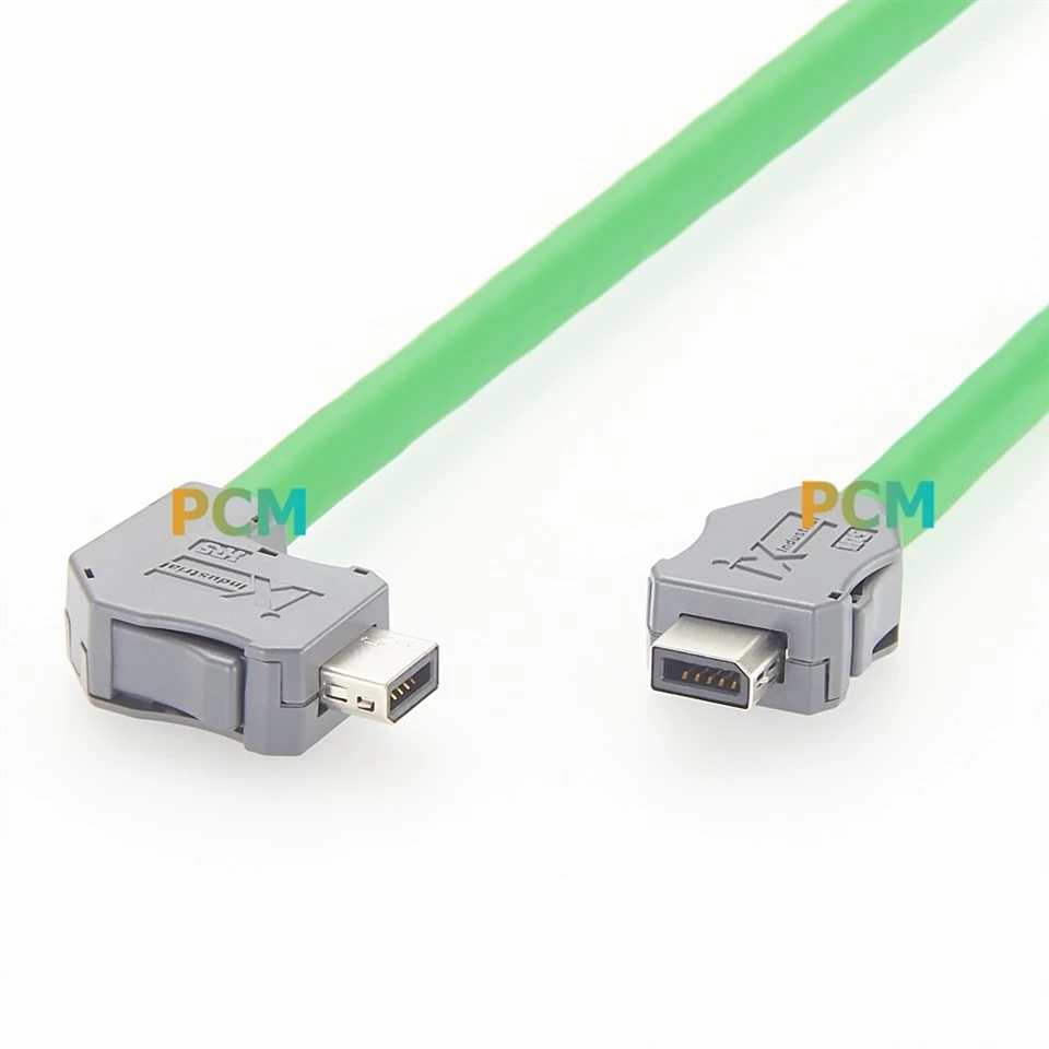 Upward Right Angle IX Industrial Ethernet Cable