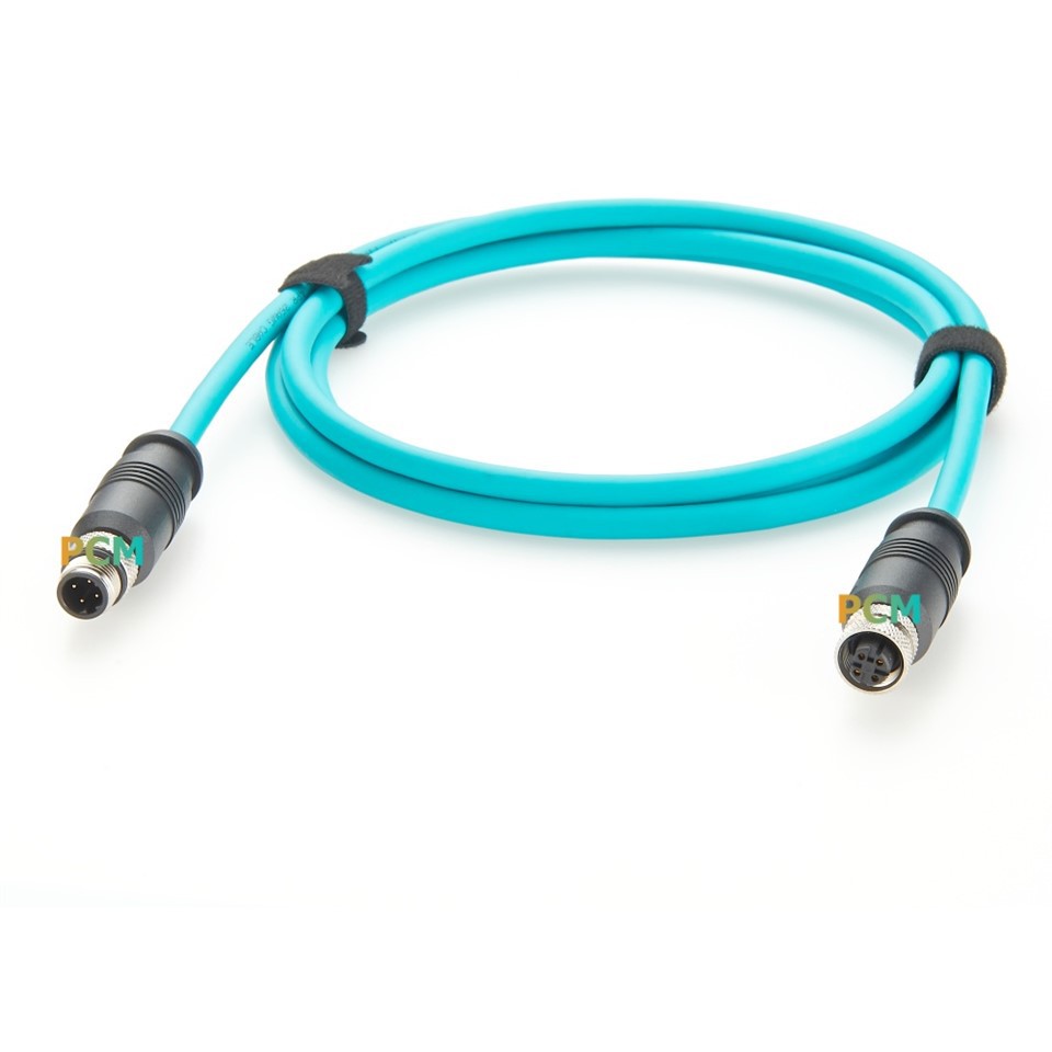 M12 4-Pin D-Code Profinet Extension Cable