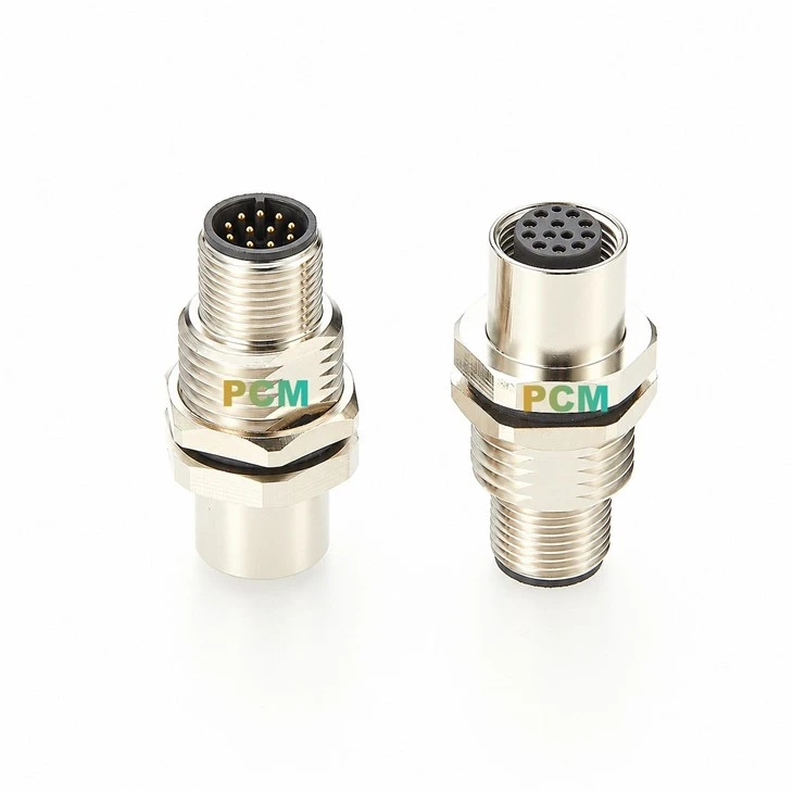 M12 A-Code 12 Pin Bulkhead Feedthrough Adapter price