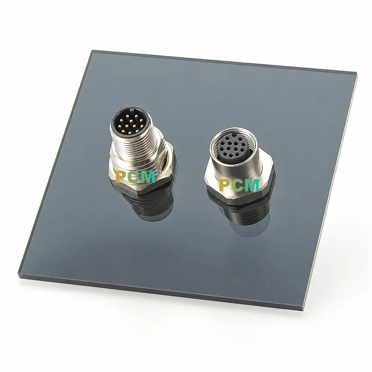M12 A-Code 12 Pin Bulkhead Feedthrough Adapter best