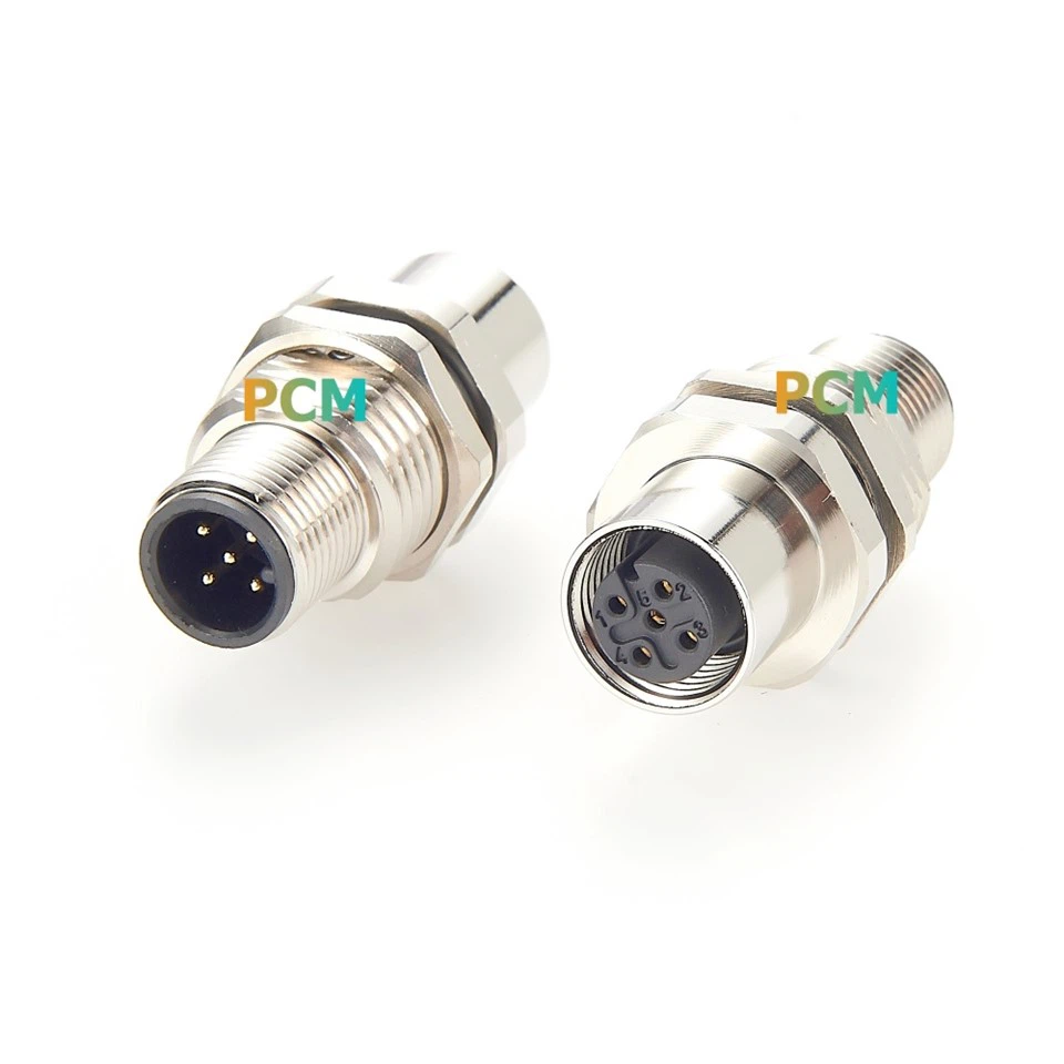 M12 A-Coded 5-Pin Panel Mount Adapter