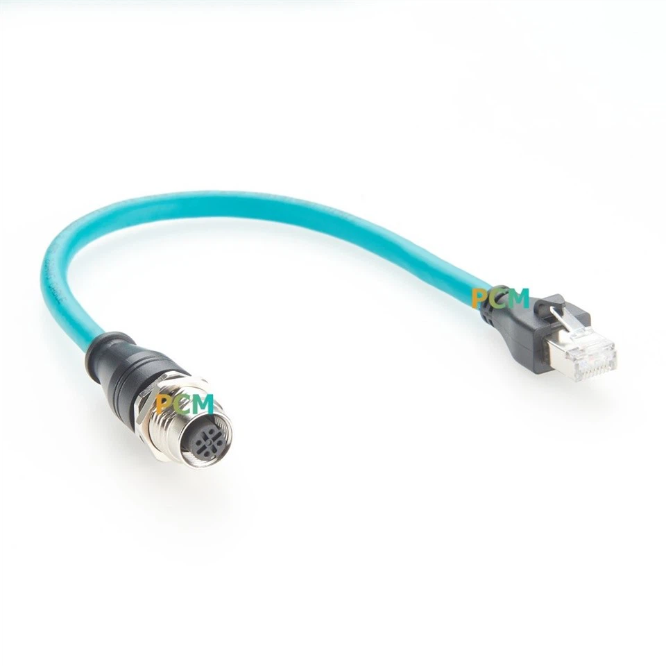 M12 D-Code To RJ45 Panel Mount Cable suppliers