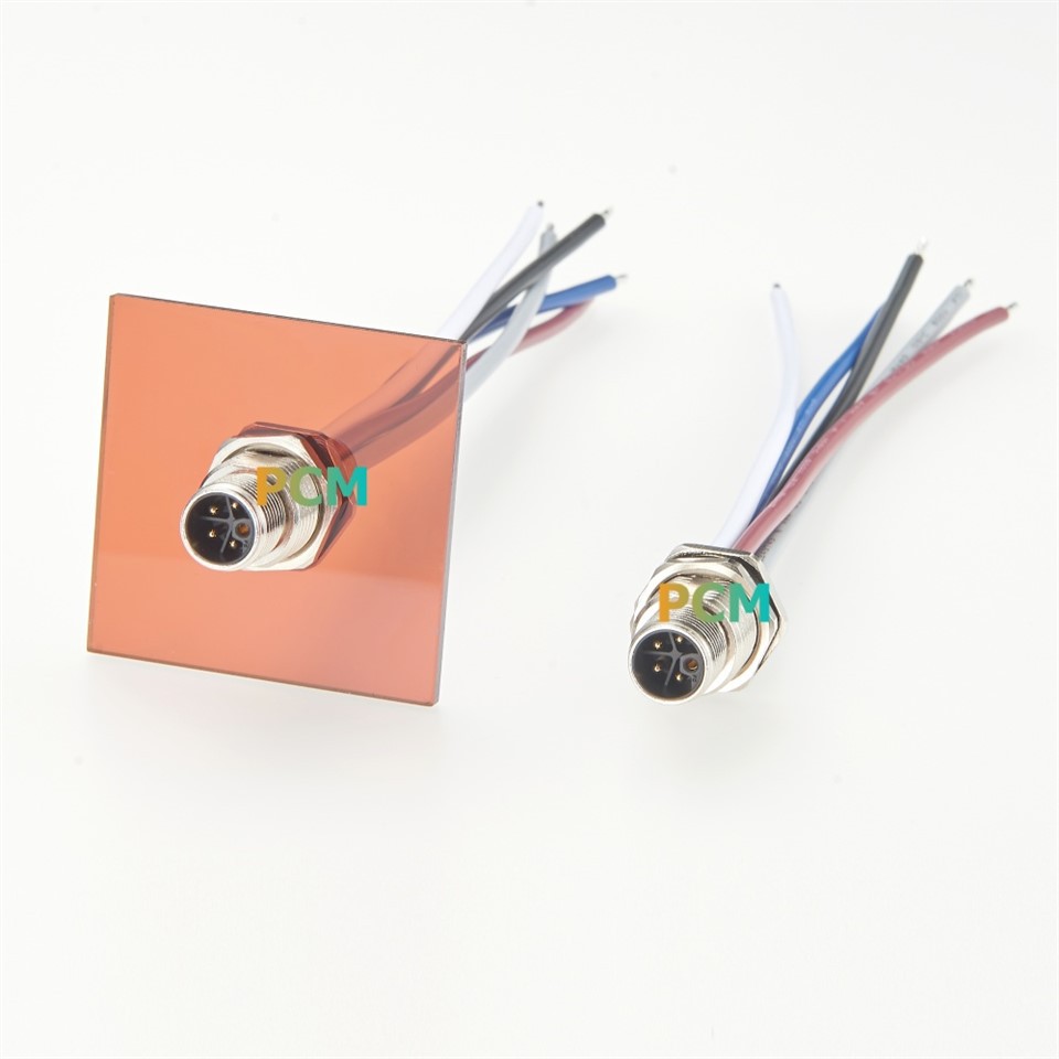 M12 L Code Panel Mount Connector