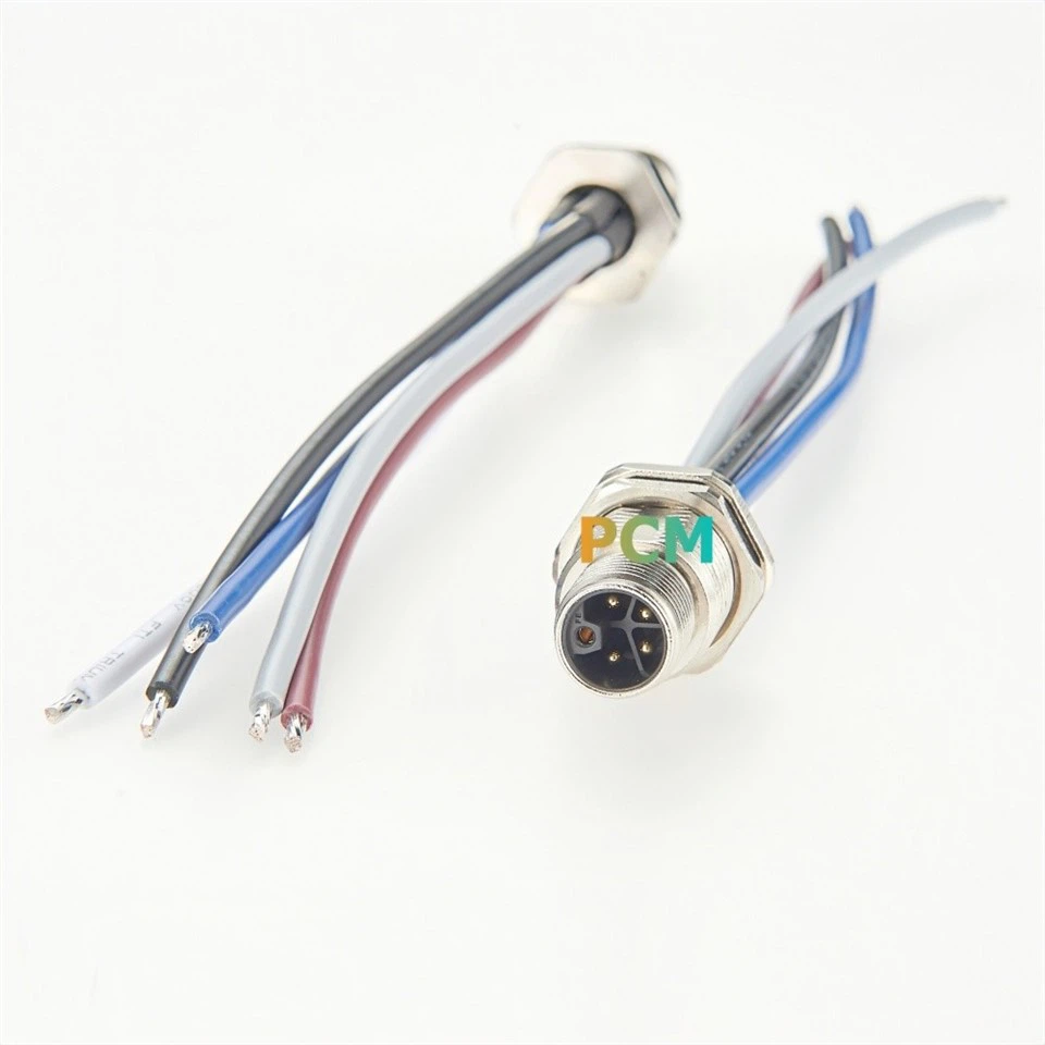 M12 L Code Panel Mount Connector factory