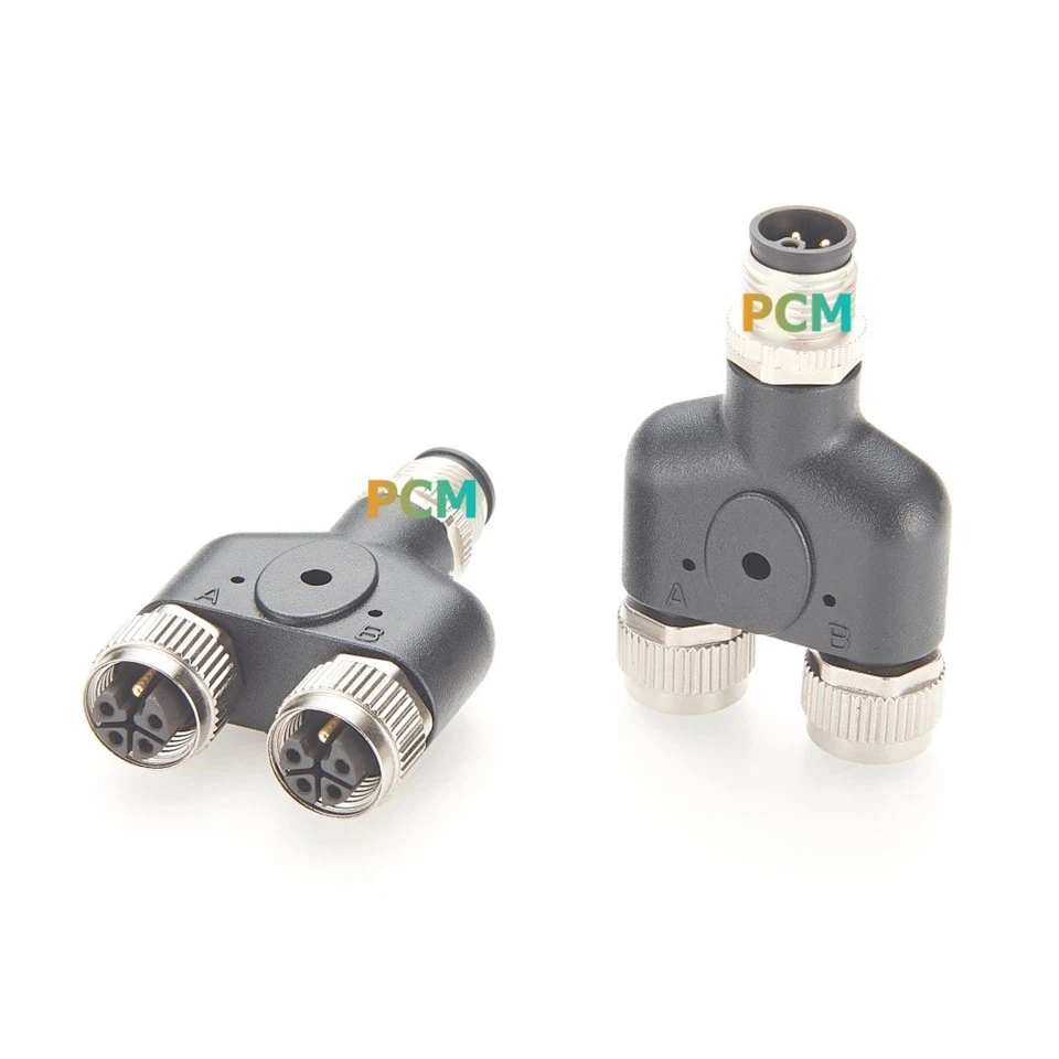M12 L Code Y Splitter Connector factory