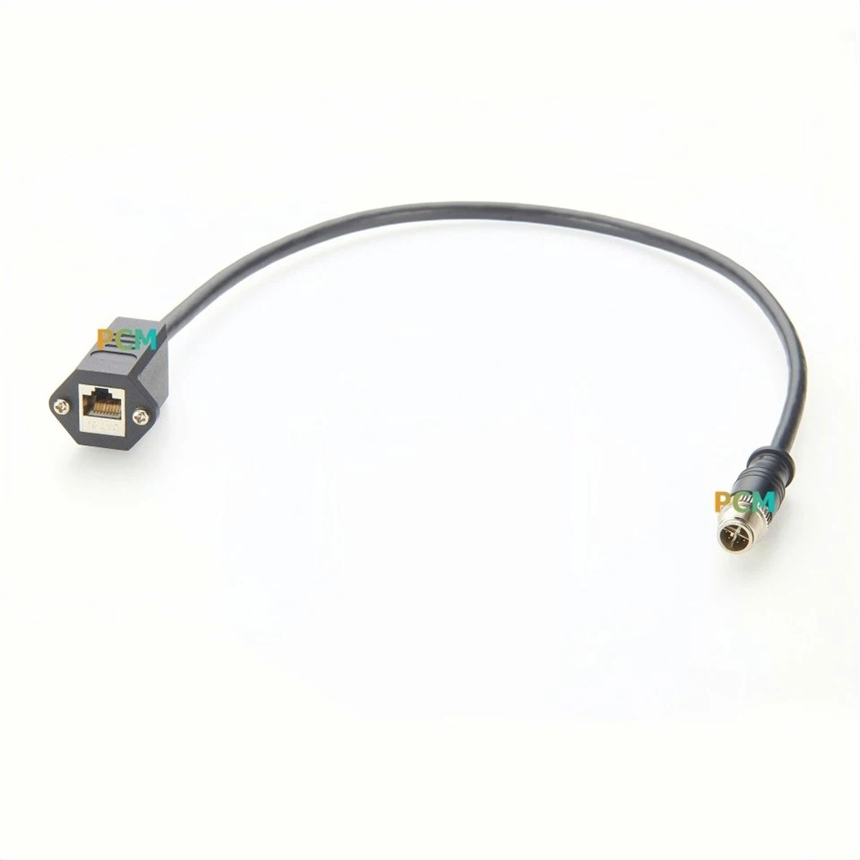 M12 X-Code To RJ45 Cat6A Ethernet Cable factory