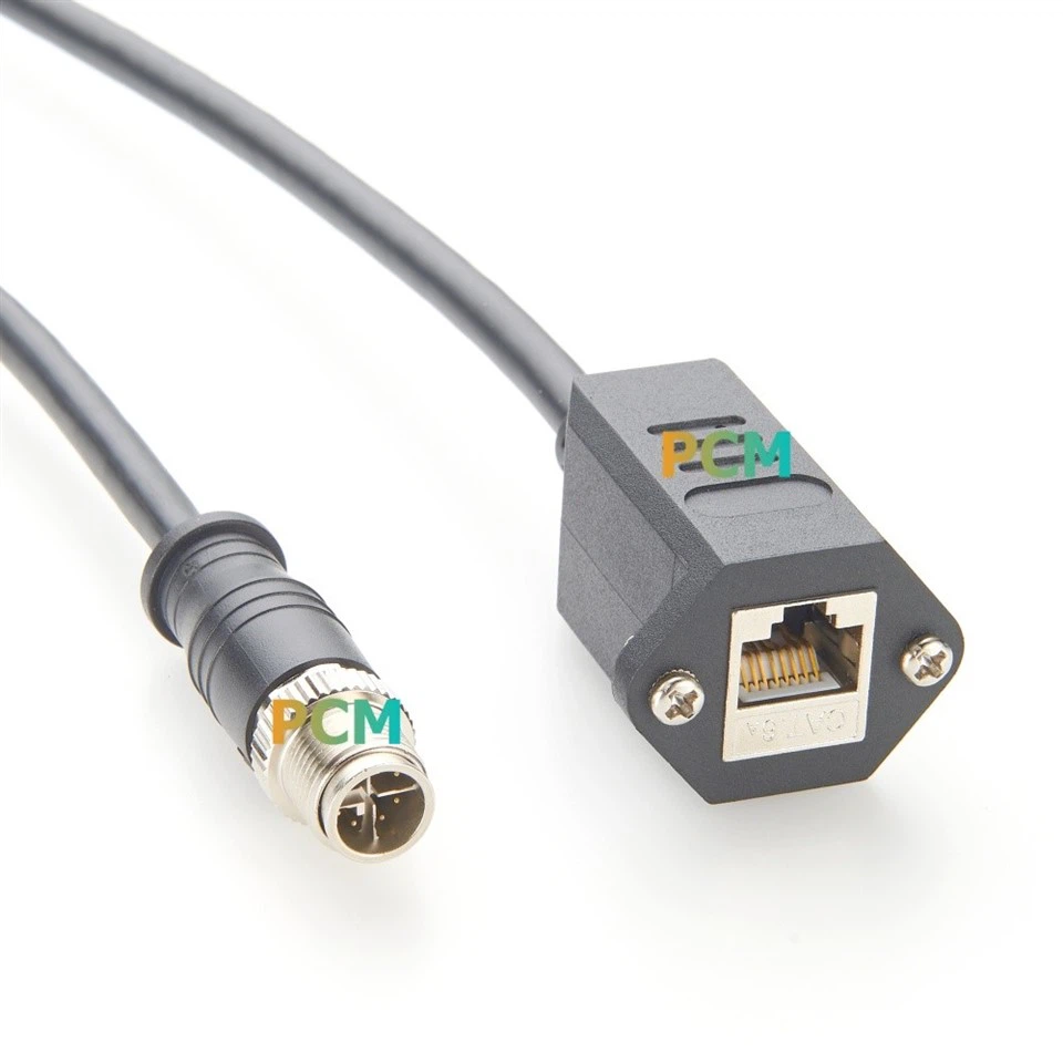 M12 X-Code To RJ45 Cat6A Ethernet Cable suppliers