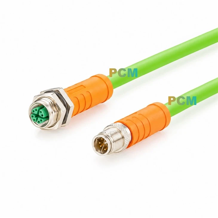 M12 X-Coded Industrial Ethernet Drag Chain Cable