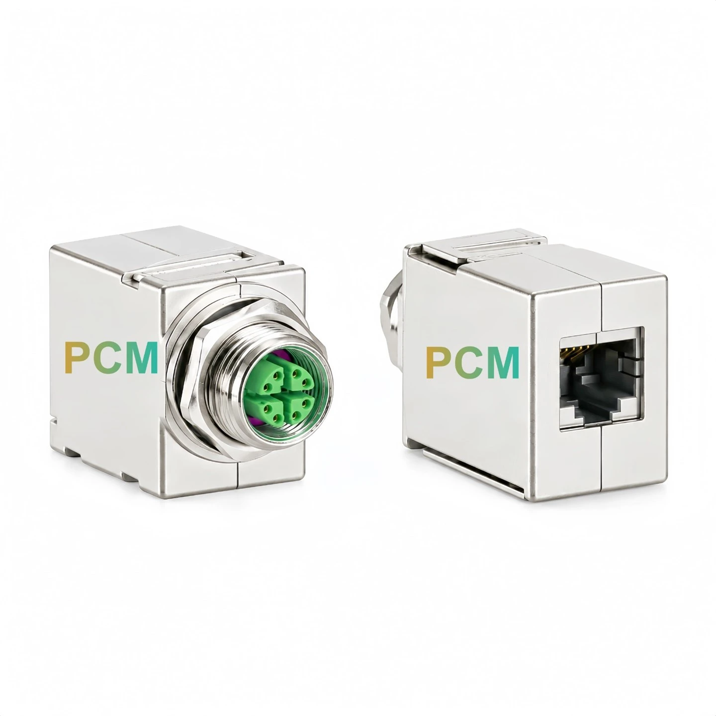 M12 X-Coded To RJ45 Panel Adapter suppliers