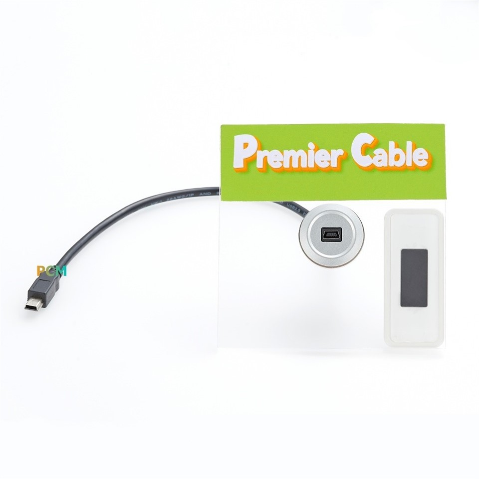 Mini USB B Male To Female Panel Mount Cable factory
