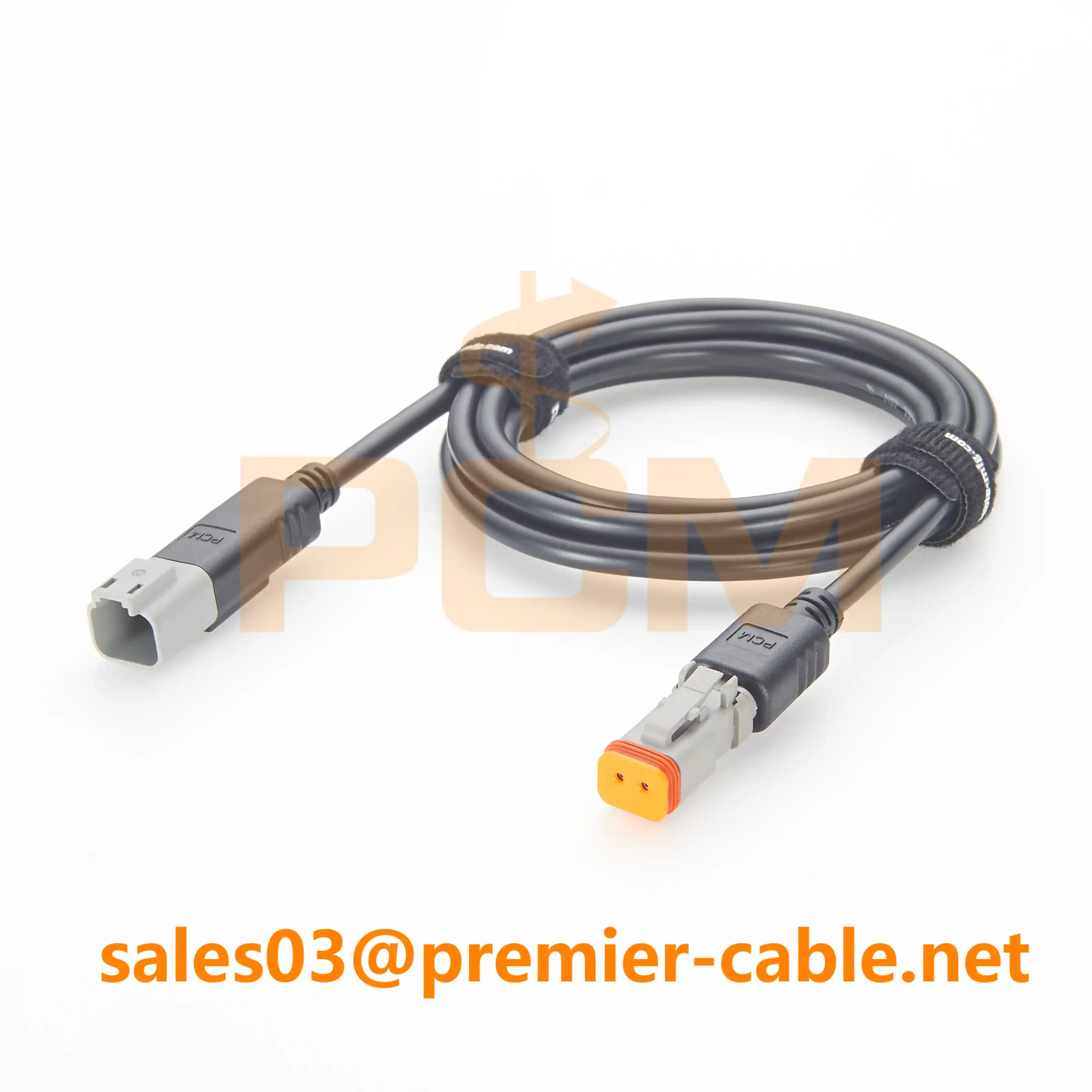 PCM-S-0717 Deutsch DT 2-pin extension cable DT04-2P to DT06-2S PCM-S-0717 Deutsch DT 2-pin extension cable DT04-2P to DT06-2S