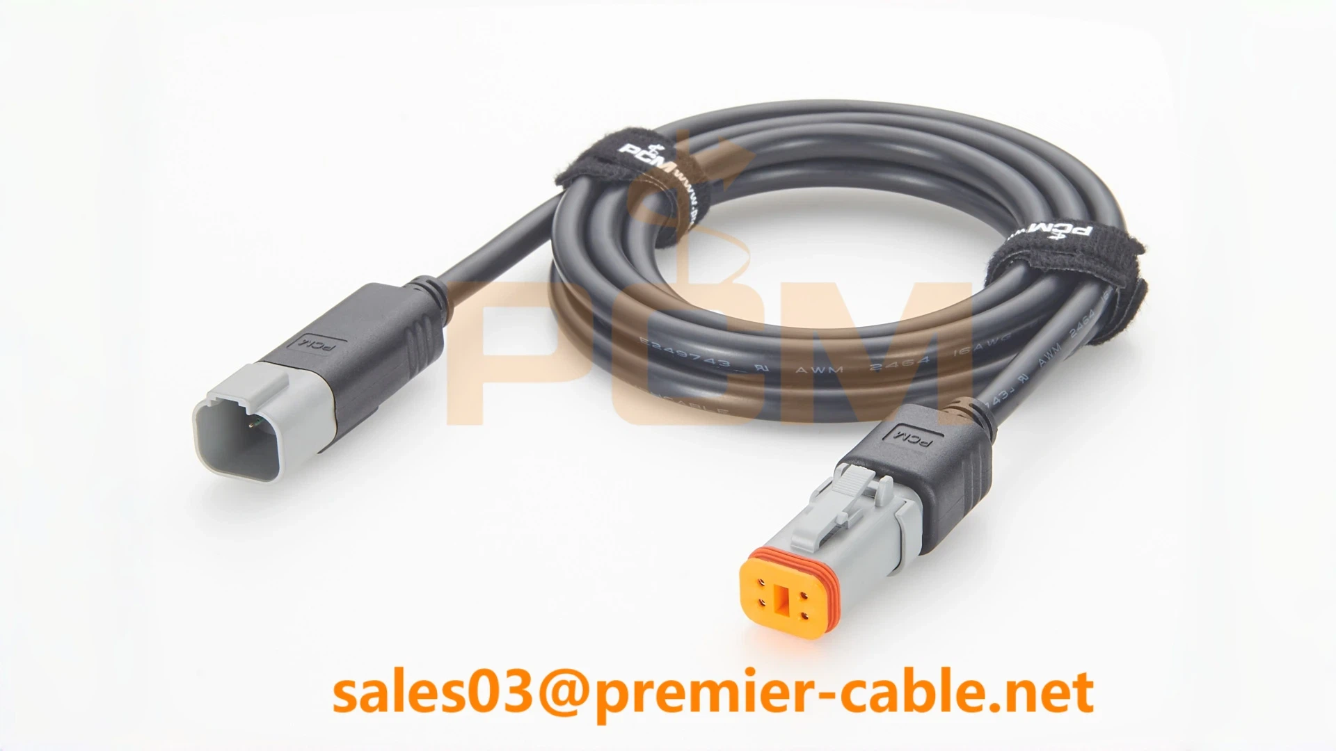 PCM-S-0719 Deutsch DT 4-pin extension cable DT04-4P to DT06-4S for field use PCM-S-0719 Deutsch DT 4-pin extension cable DT04-4P to DT06-4S for field use