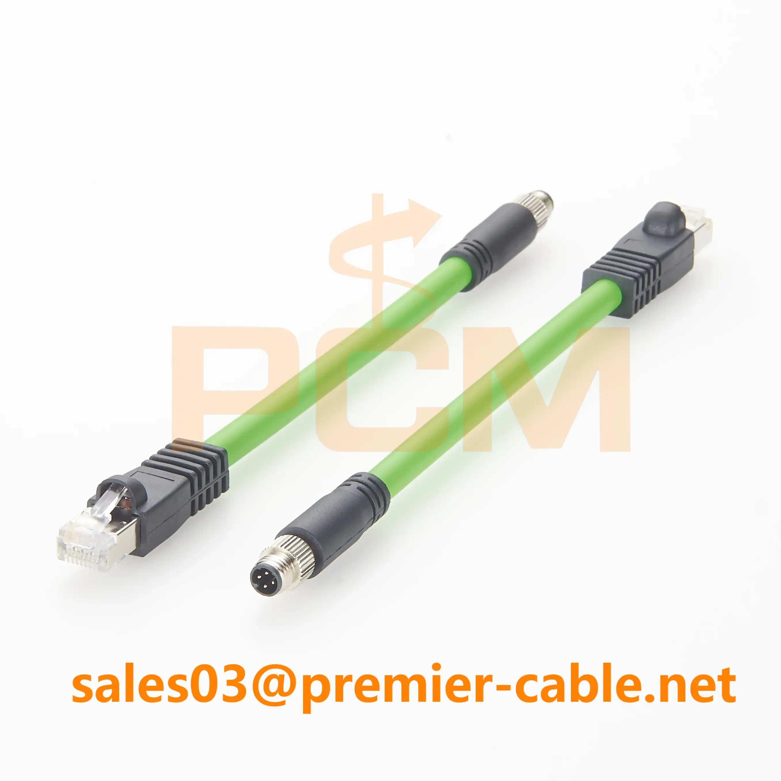 M8 D-Code Male to RJ45 Male PROFINET Cable M8 D-Code Male to RJ45 Male PROFINET Cable