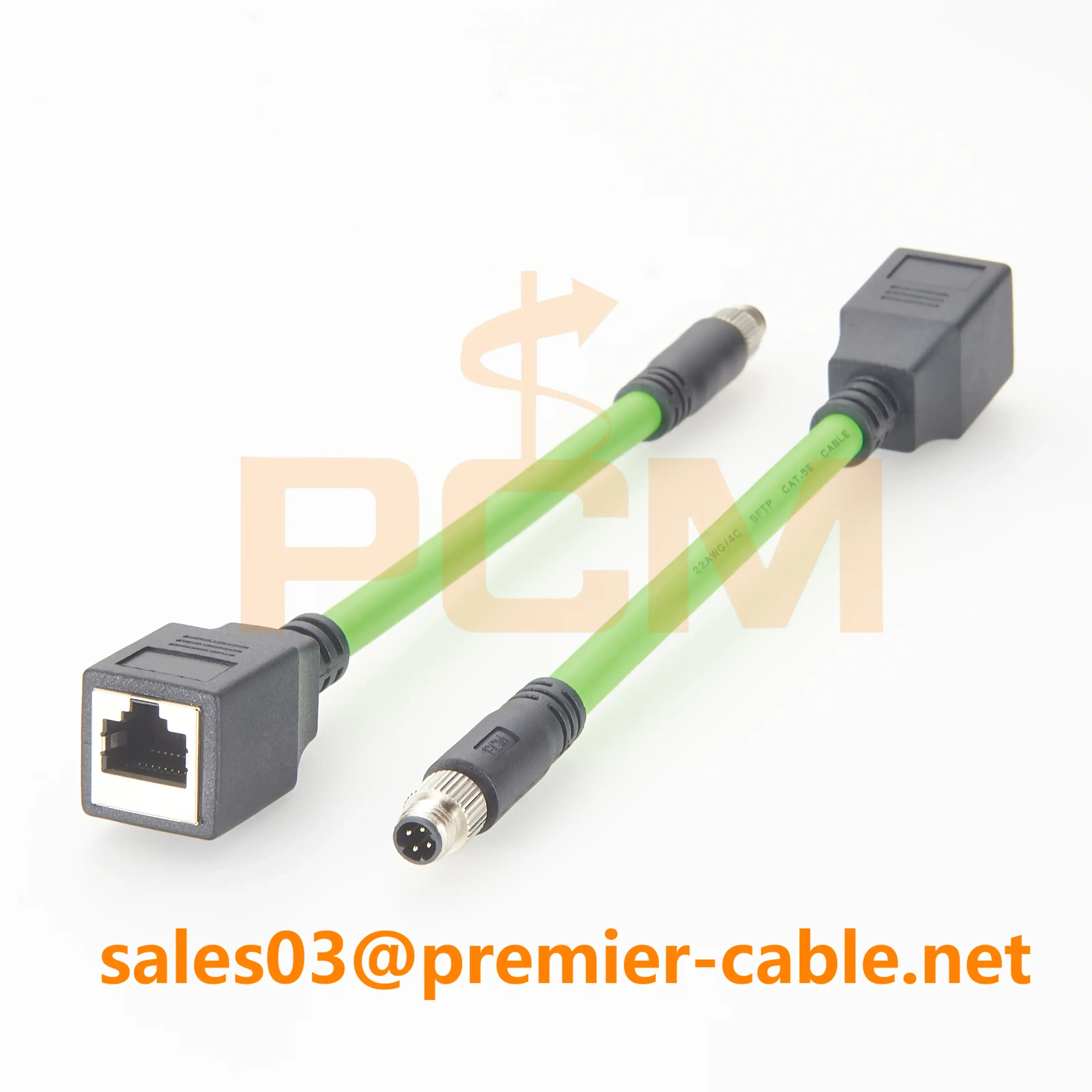 M8 D-Code Male to RJ45 Female Adapter Cable M8 D-Code Male to RJ45 Female Adapter Cable