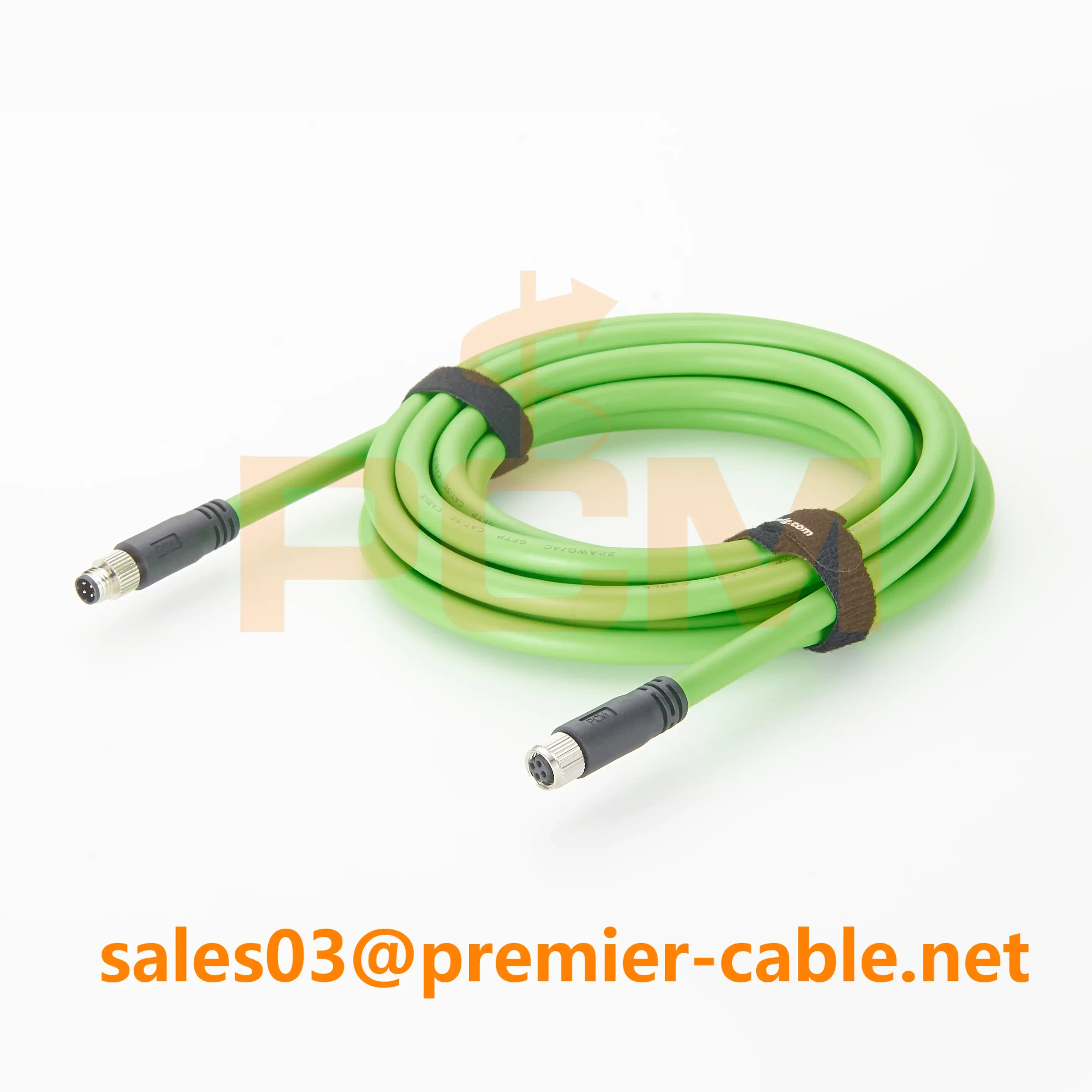 M8 D-Code Male to Female Extension Cable M8 D-Code Male to Female Extension Cable