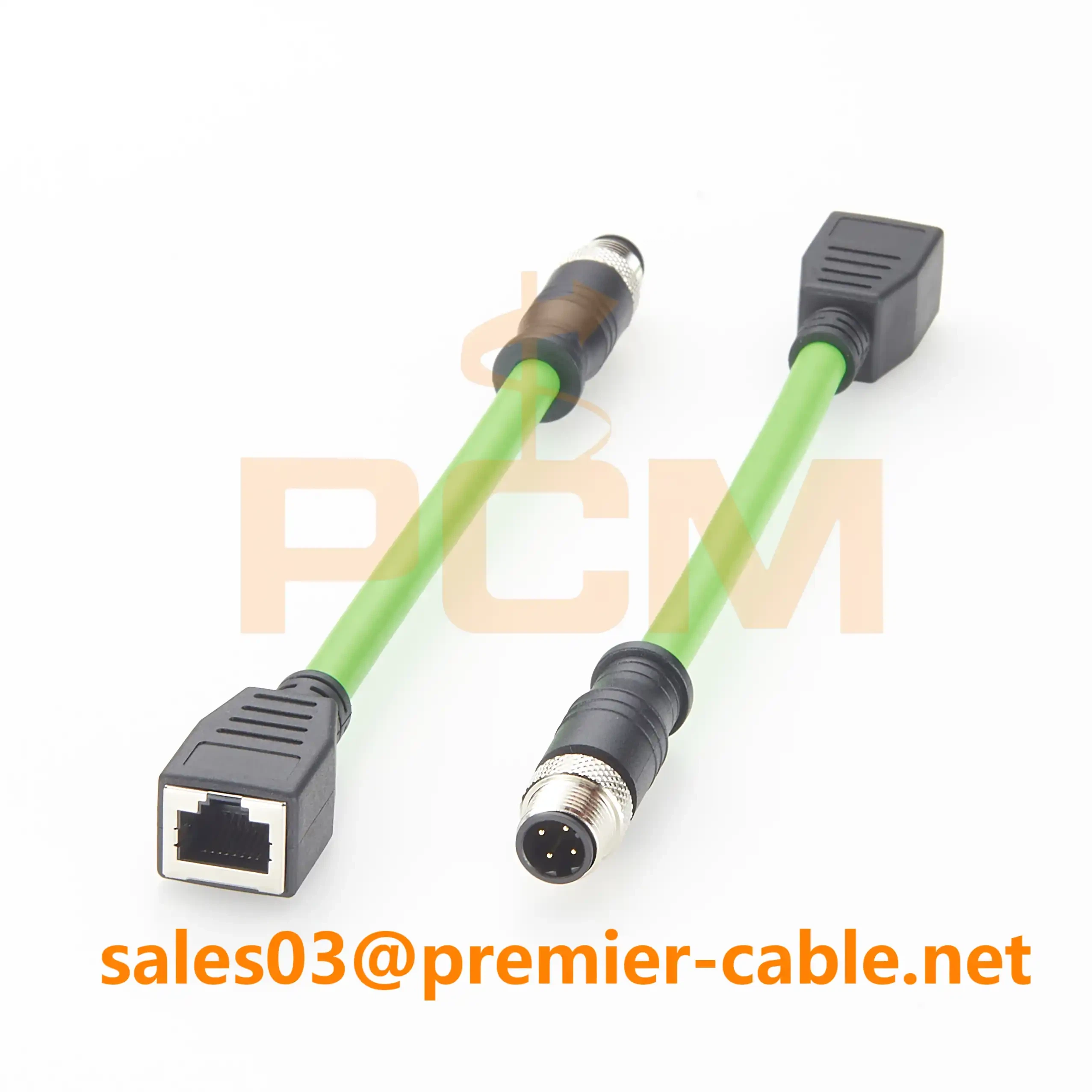 M12 D-Code Male to RJ45 Female Adapter Cable M12 D-Code Male to RJ45 Female Adapter Cable