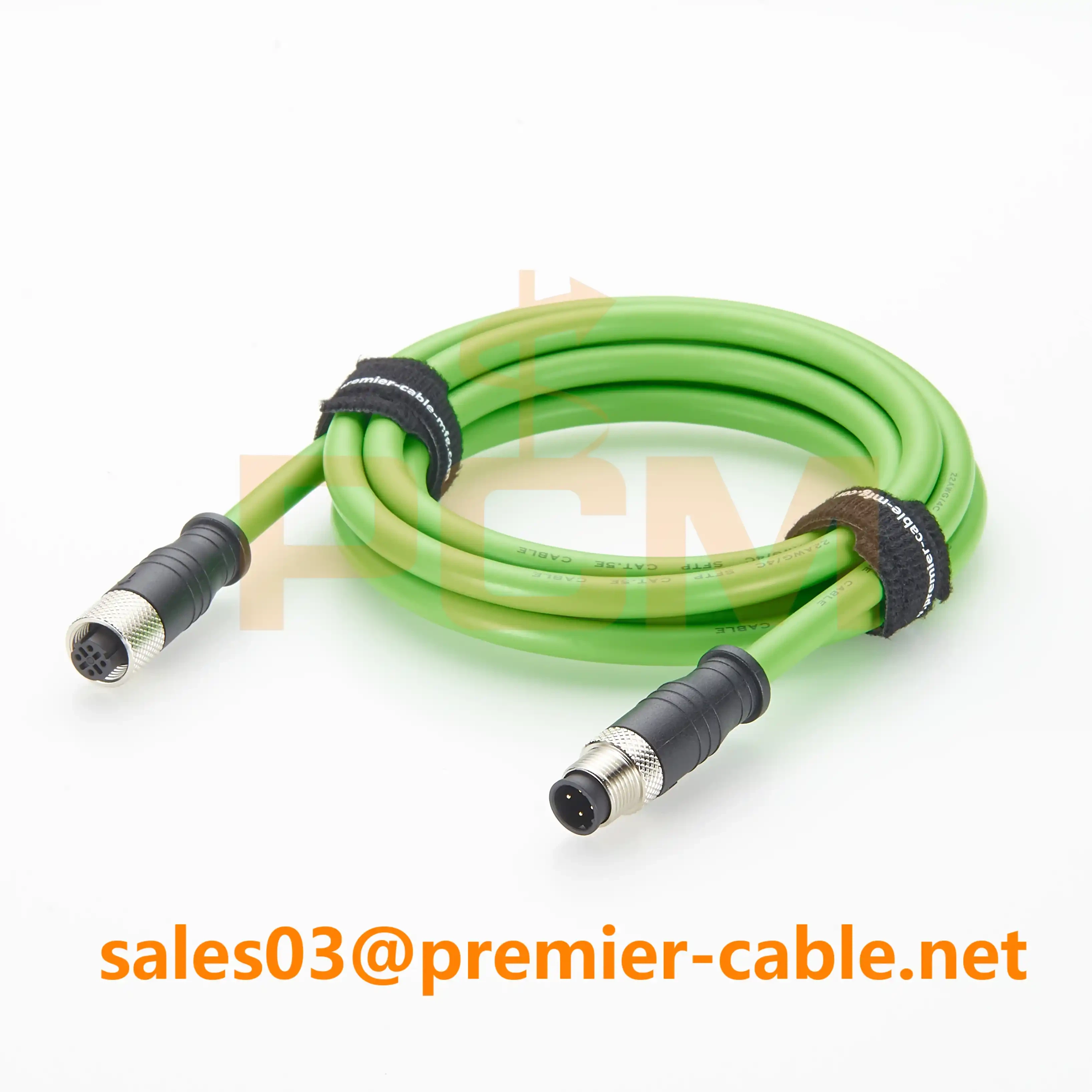 M12 D-Code Male to Female PROFINET Extension Cable M12 D-Code Male to Female PROFINET Extension Cable