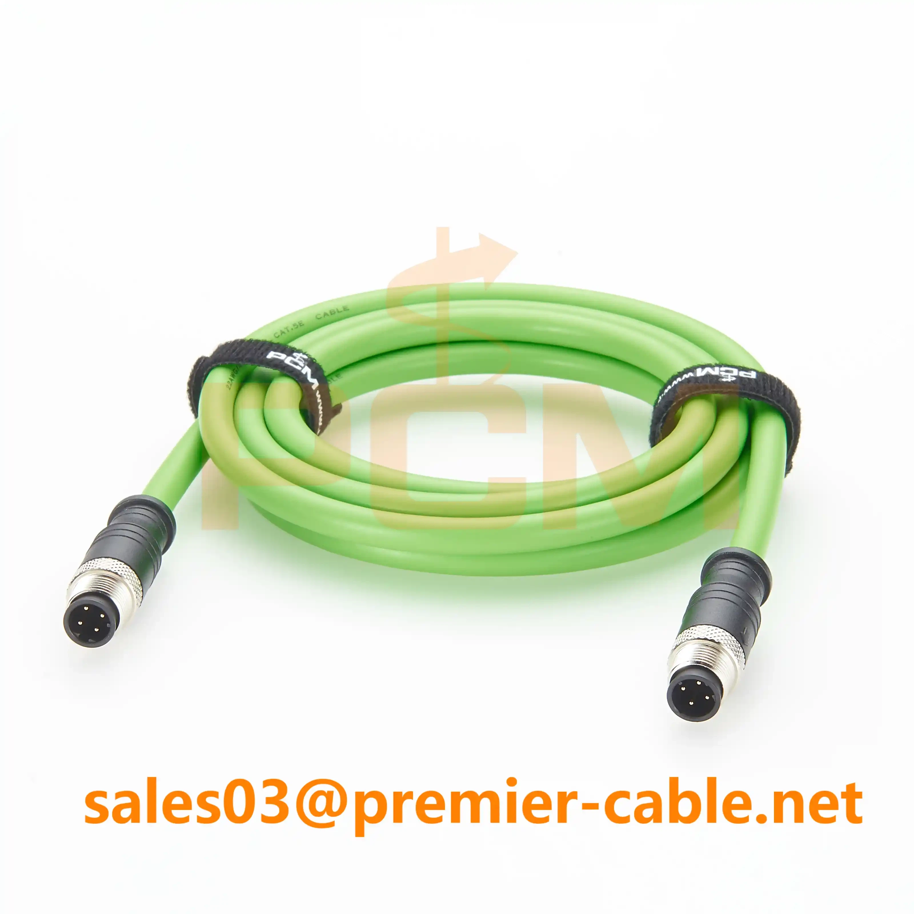 M12 D-Code Male to Male Industrial Ethernet Cable M12 D-Code Male to Male Industrial Ethernet Cable
