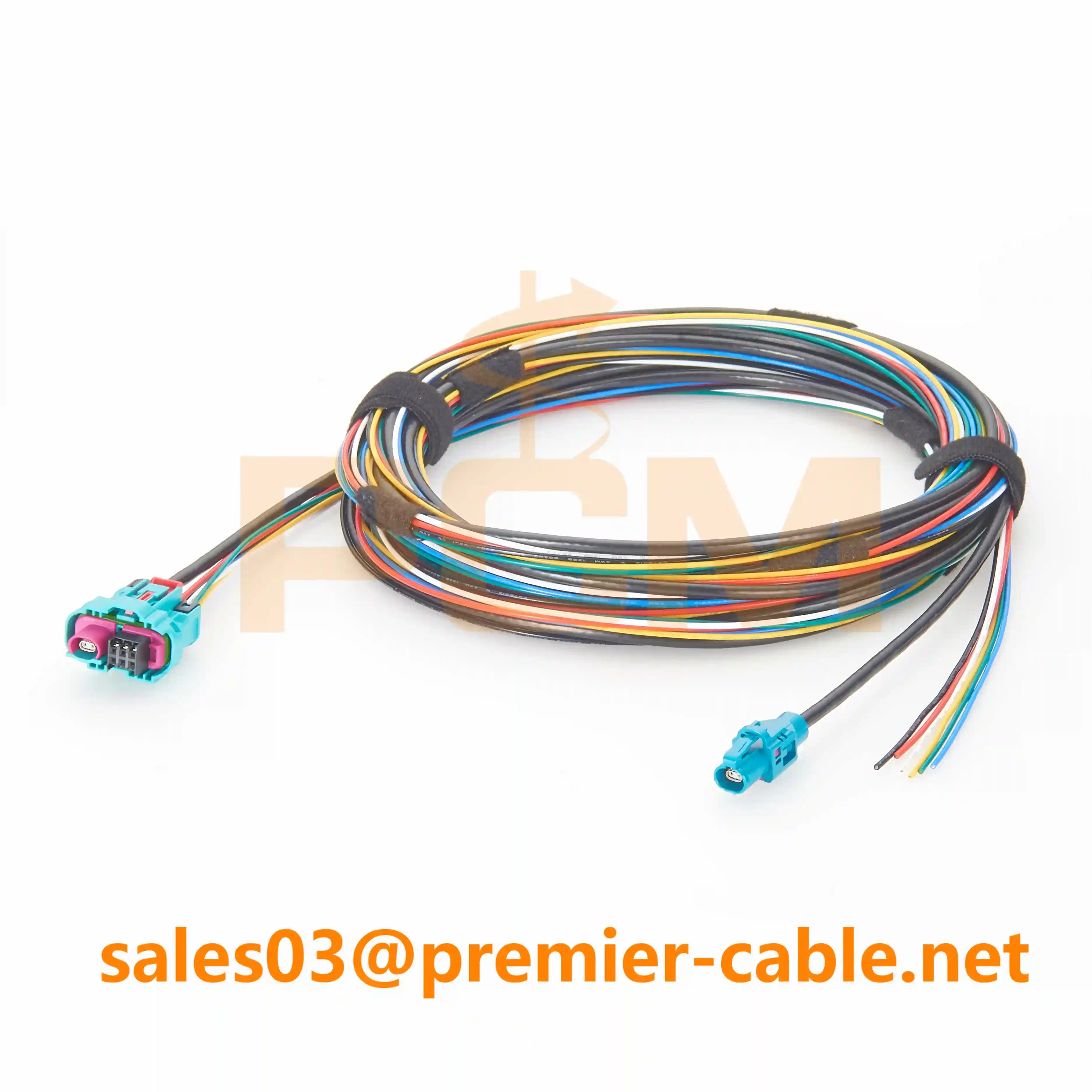 PCM-ZC-0130 IP67 Waterproof H-MTD6 to H-MTD Female and Open Wire Cable PCM-ZC-0130 IP67 Waterproof H-MTD6 to H-MTD Female and Open Wire Cable