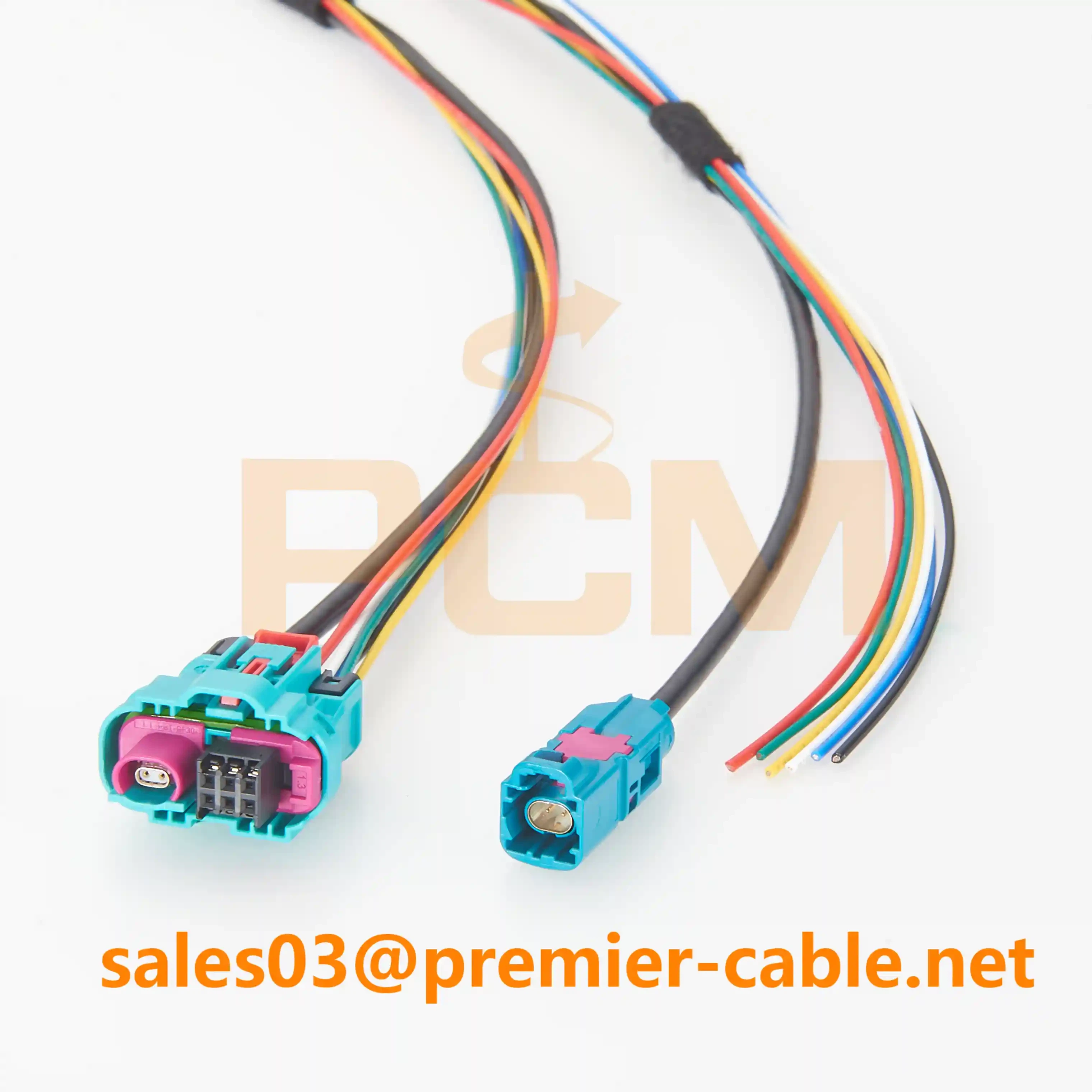 PCM-ZC-0131 IP67 Waterproof H-MTD6 to H-MTD Male and Open Wire Cable PCM-ZC-0131 IP67 Waterproof H-MTD6 to H-MTD Male and Open Wire Cable