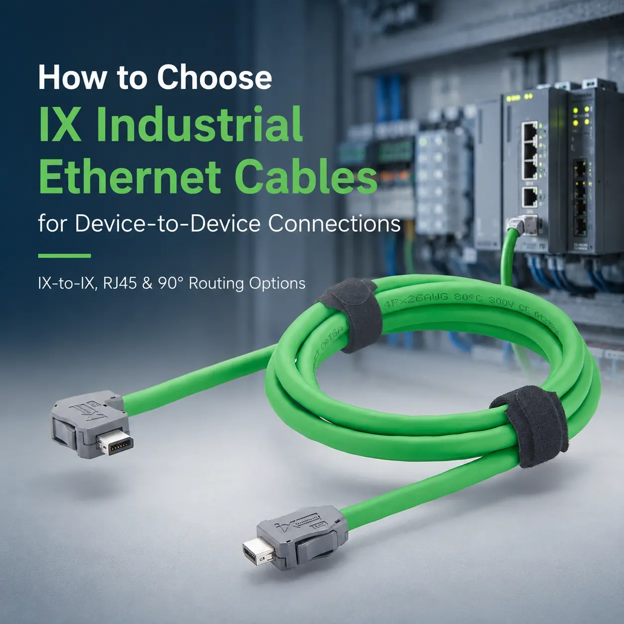 How To Choose IX Industrial Ethernet Cables For Device-to-Device Connections