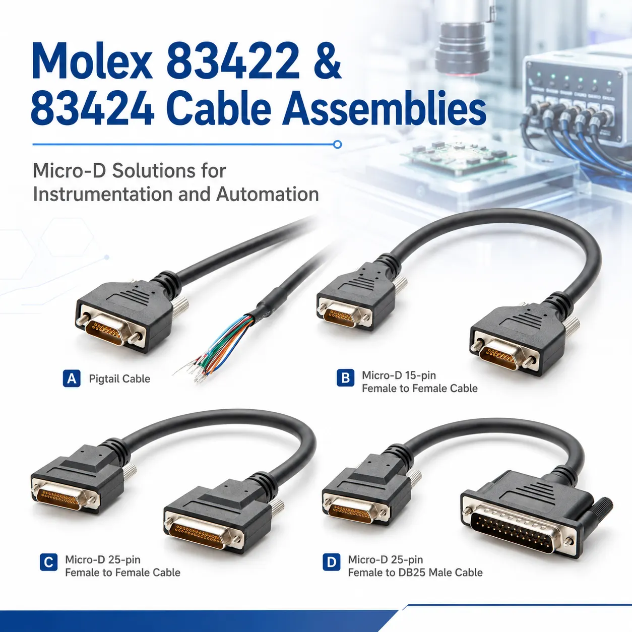 Molex 83422 And 83424 Cable Assemblies: Selected Part Numbers, Lengths And Compatible Alternatives
