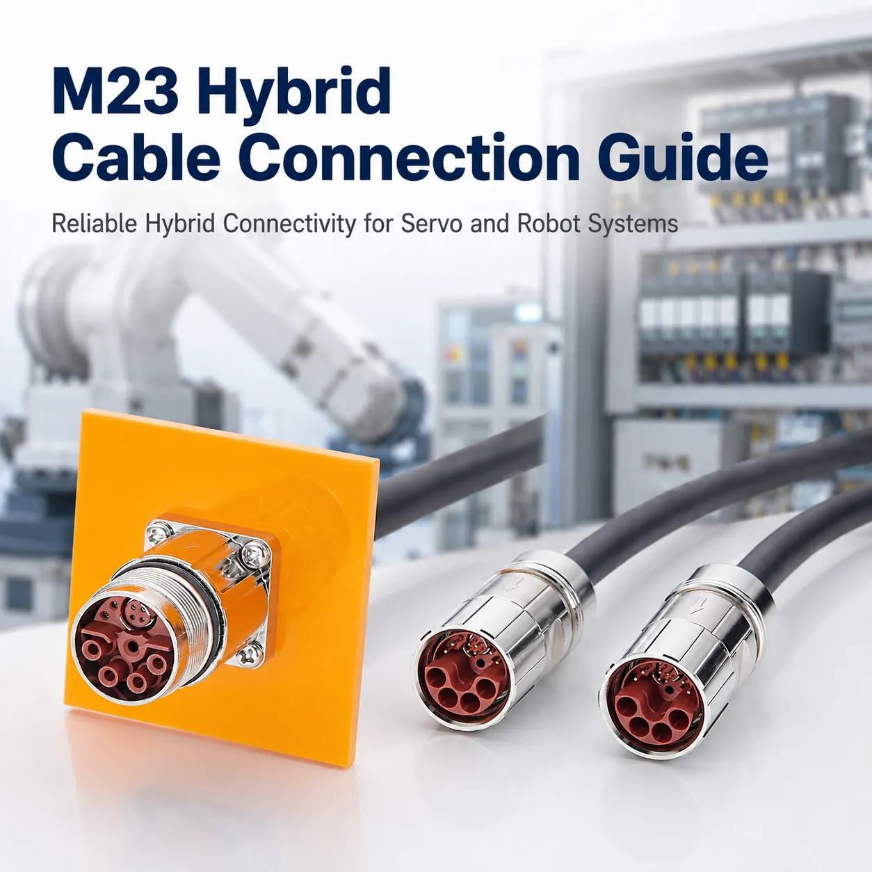 M23 Hybrid Cable Connection And Selection Guide For Servo Motors, Robots And Machine Panels