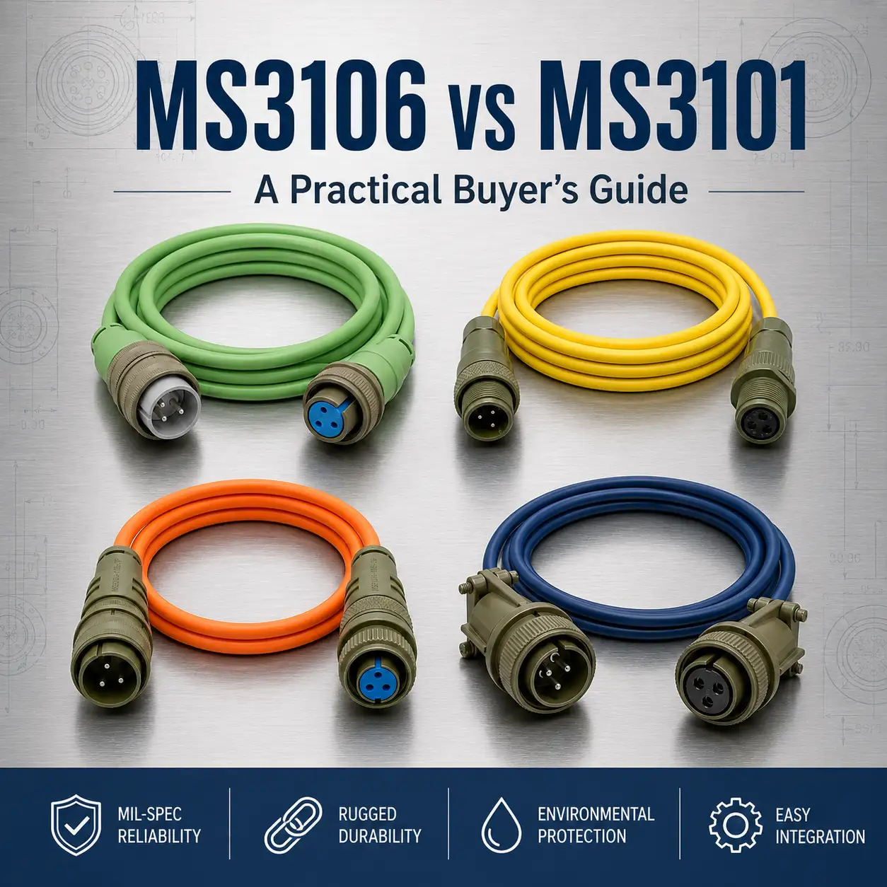 MS3106 Vs MS3101: How To Choose A 3-Contact Cable Assembly