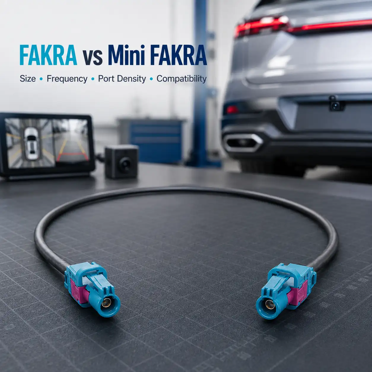 FAKRA Vs Mini FAKRA: Differences in Size, Frequency, Port Density And Compatibility